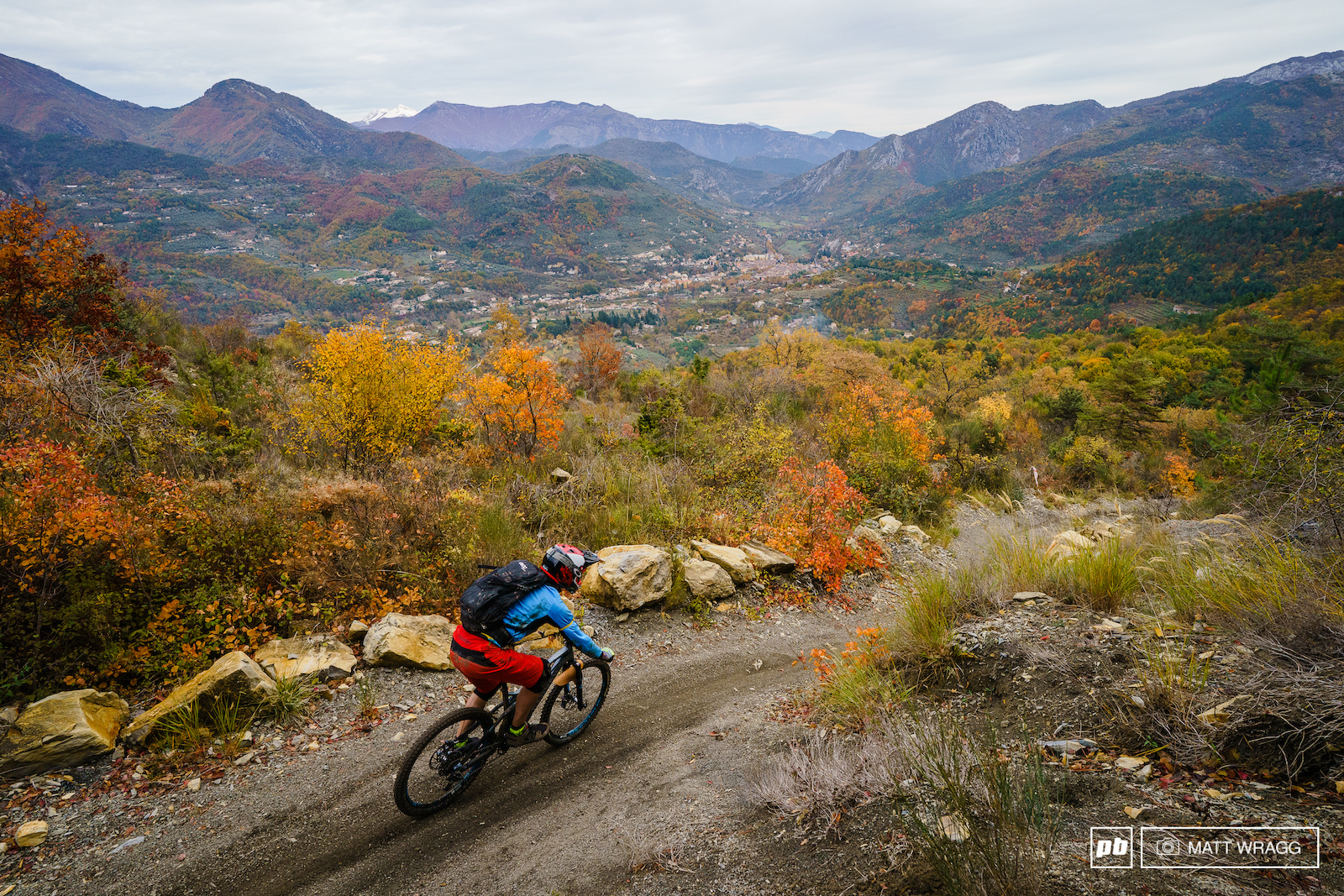 Stage five was the fastest of the day with long scarily fast sections mixed up with awkward rock and leaves.