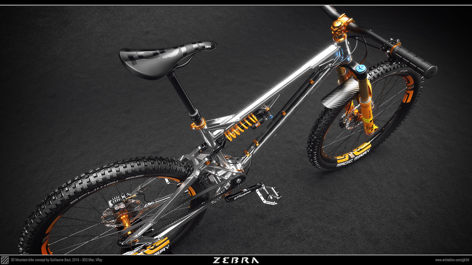 CGI bike concept based on an Effigear gearbox and inspired by Nicolaï style.
Made with 3DS Max and rendered with VRay.

Here's a link to my artstation portfolio, I may add more bikes in the future : https://www.artstation.com/gb3d