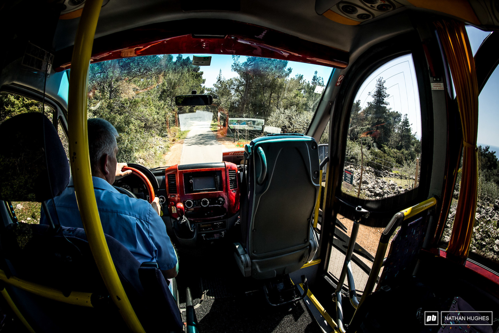 A serene cruise in what could be considered an old folks bus gets you up top.