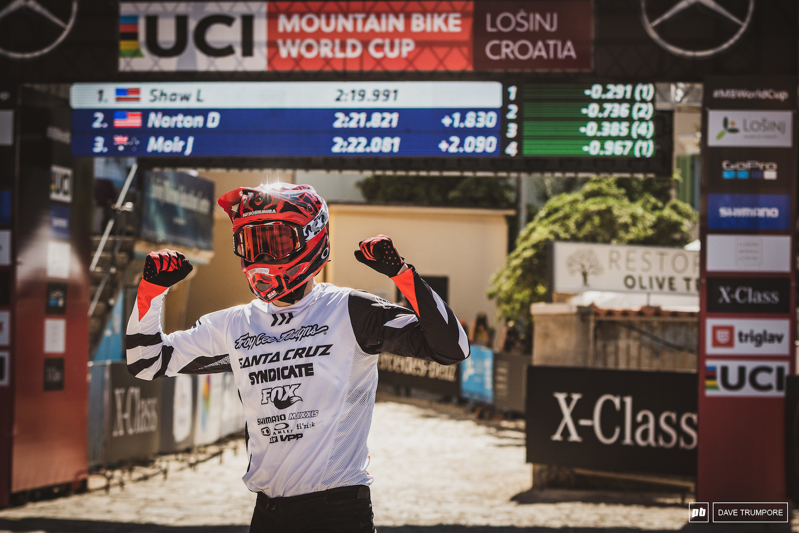 Luca Shaw new it was a good one the moment he crossed the line. He would eventually finish the day in 2nd to join fellow American s Aaron Gwin and Dakotah Norton on the podium.