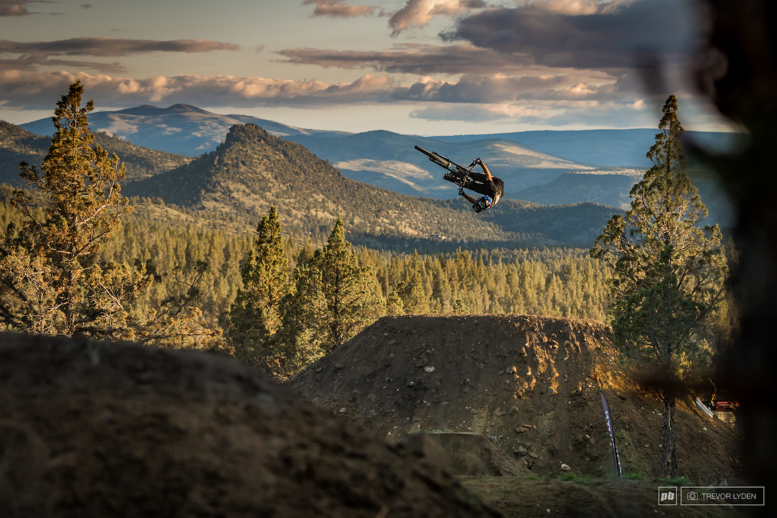 R-doggy with his signature corked out backflip into the sunset.