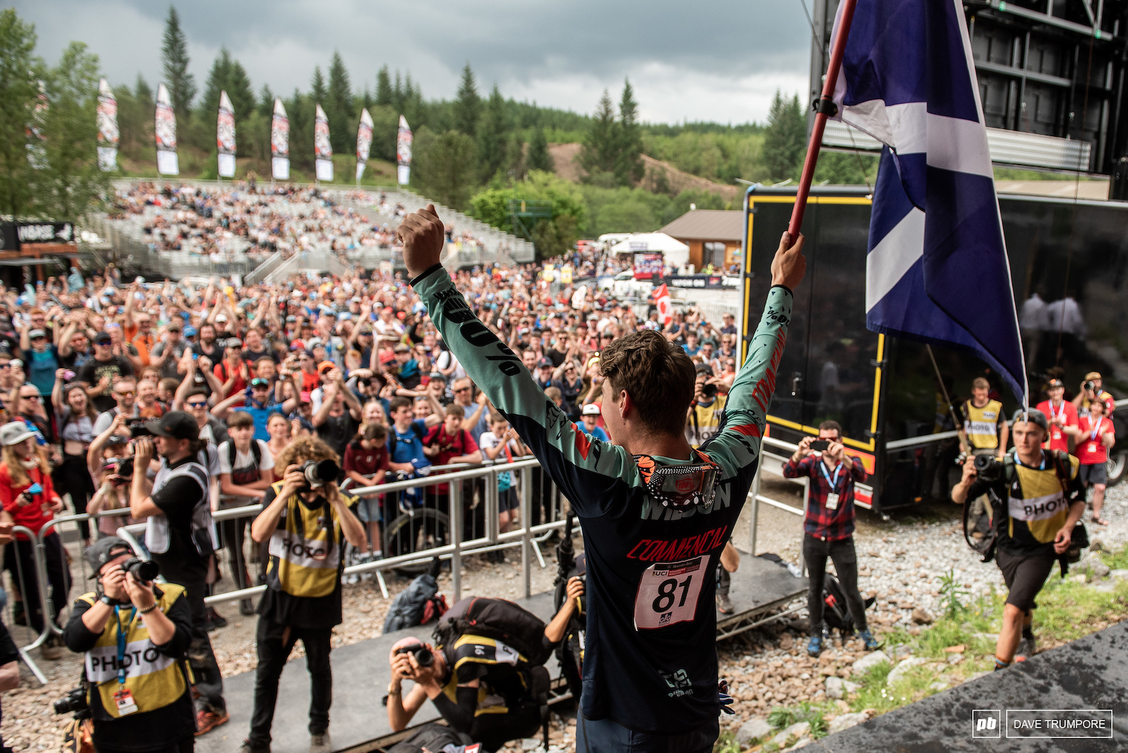 Reece Wilson became the first Scotsman to climb onto a World Cup podium and he did it with style in front of his family and friends.