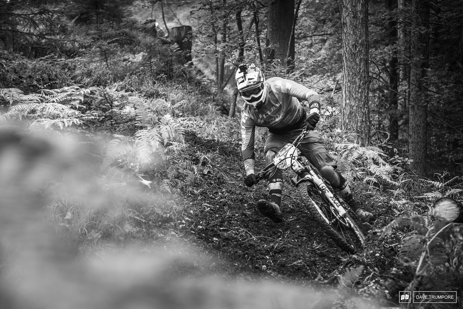 Greg Callaghan rails the fresh and fluffy loam on Stage 4.