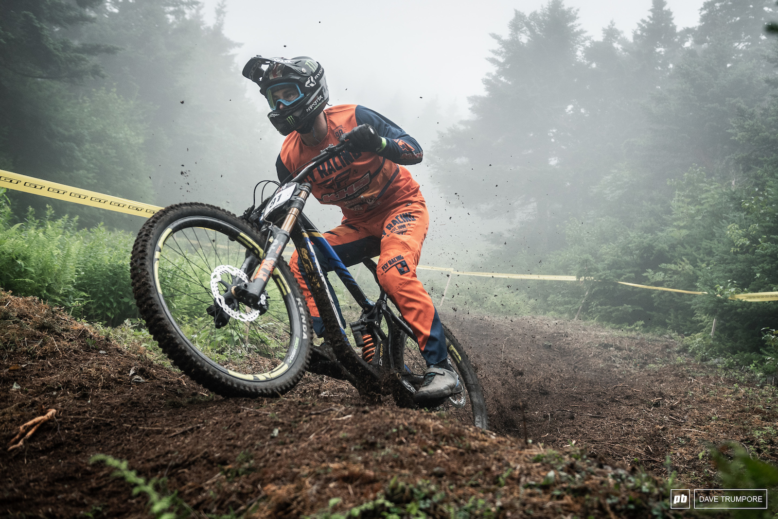 Youngster Nik Nestoroff is looking pretty good in the mud for a SoCal kid.  Perhaps all that time riding in the rain on the World Cup circuit will pay off here in Vermont.