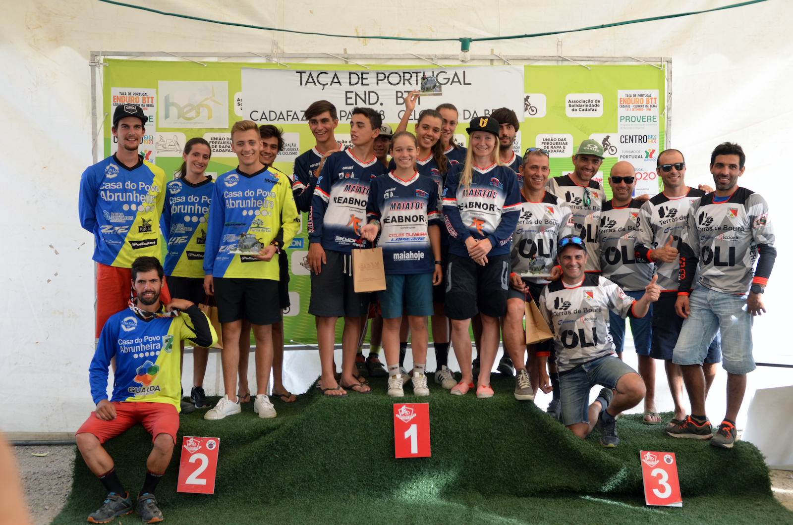 Teams podium, is really important in Portugal to be the winner club at the end of the season as that means the club can opt for some help from local government for their riders