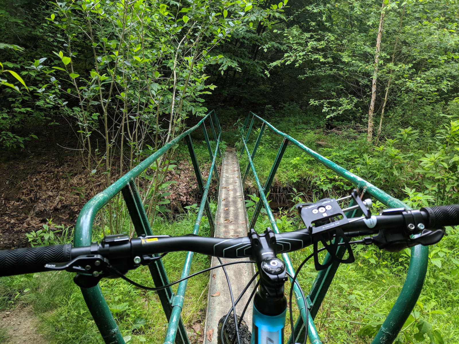 Narrow bridge (Number 2 of 3 like this).  This one is too narrow for my bike
