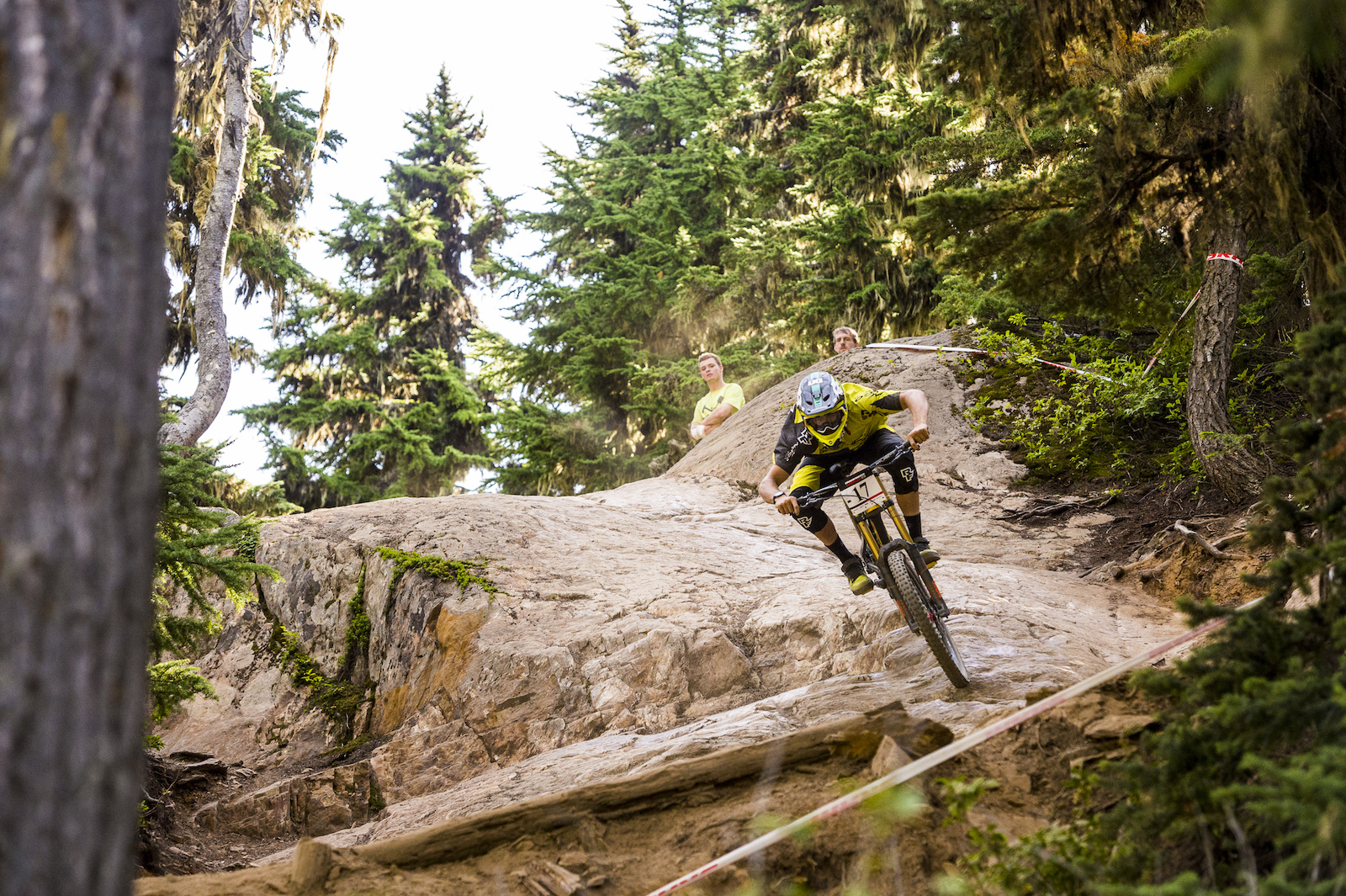 racing the garbo dh at the 2016 Crankworx festival.