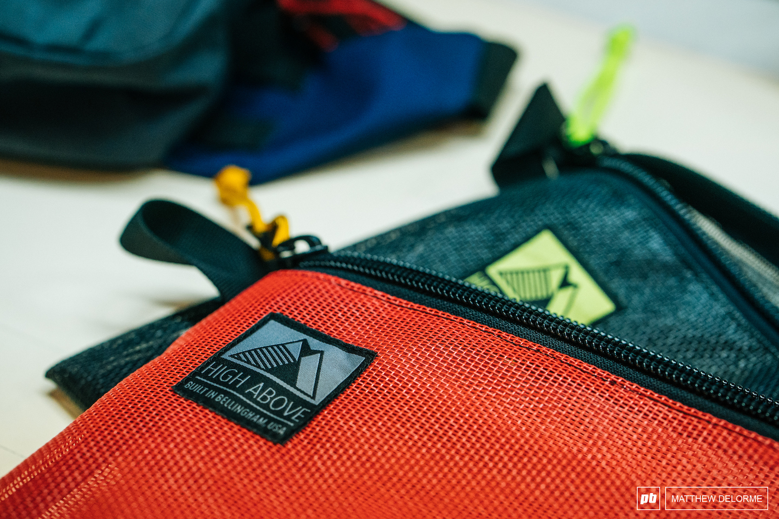 Mesh gear pouches are another offering from High Above.