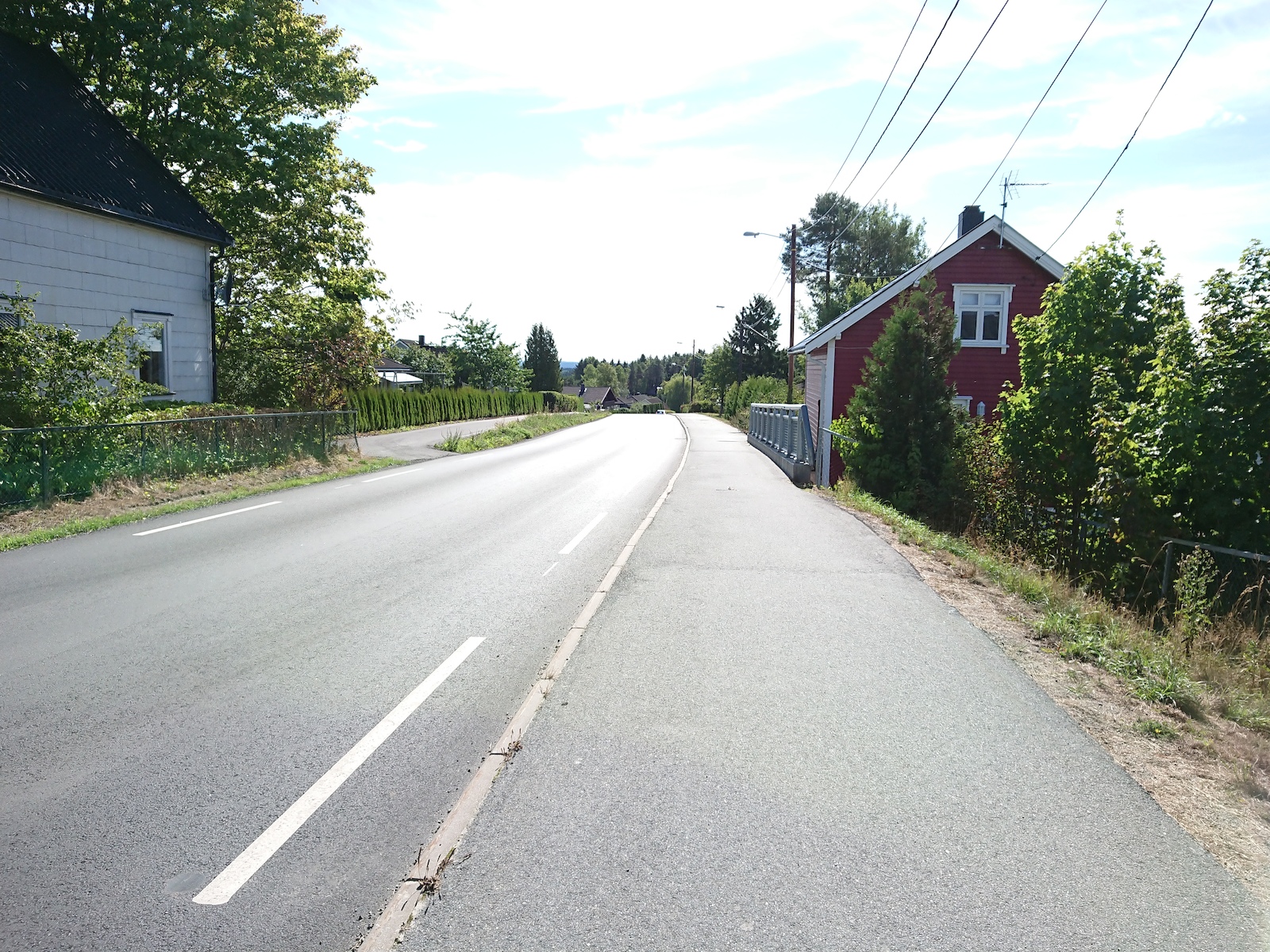 Looking down towards Korsgård.