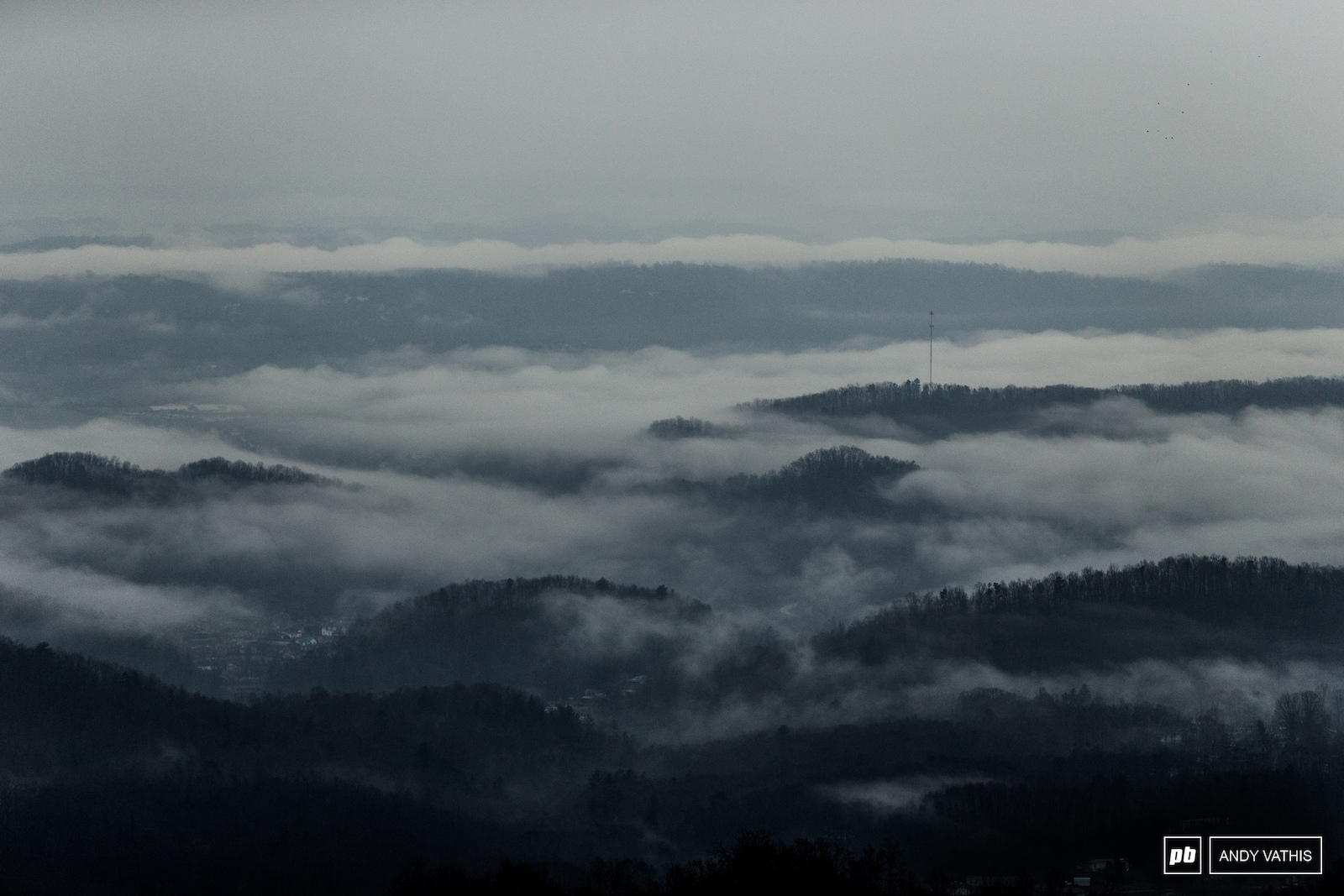 Rolling fog over Eastern Tennessee.