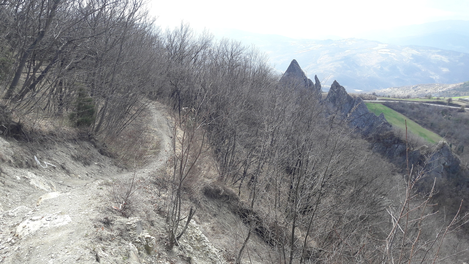 Percorso con numerosi rilanci; dovrebbe essere parte del percorso 3 della ciclopista Mtb "i salti del diavolo"