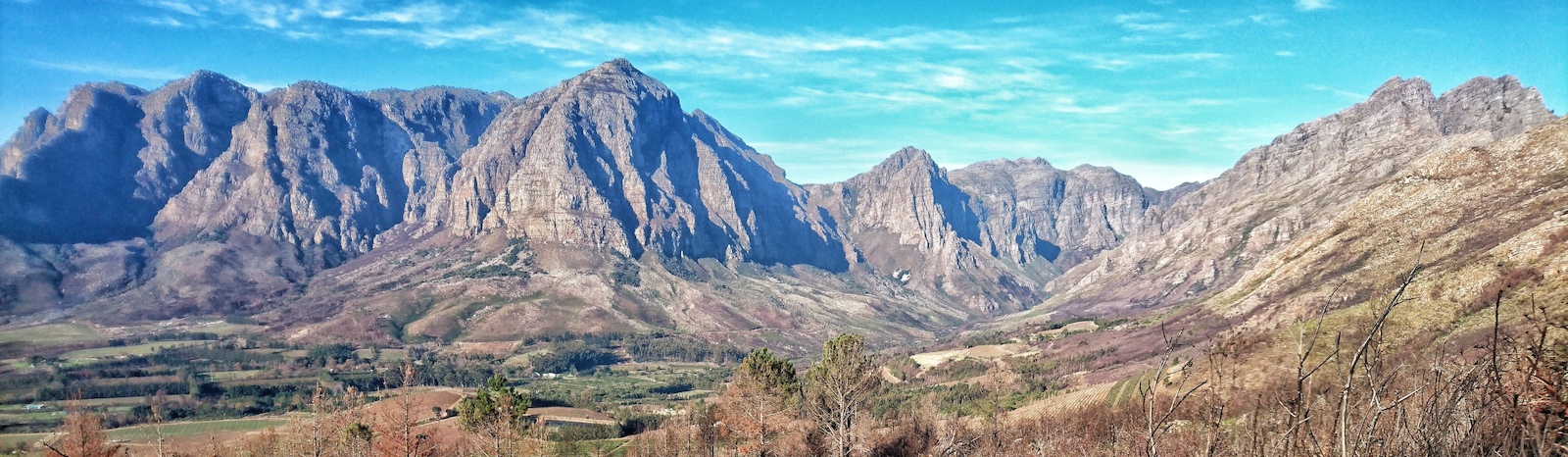 The Mountains of the Banhoek Valley