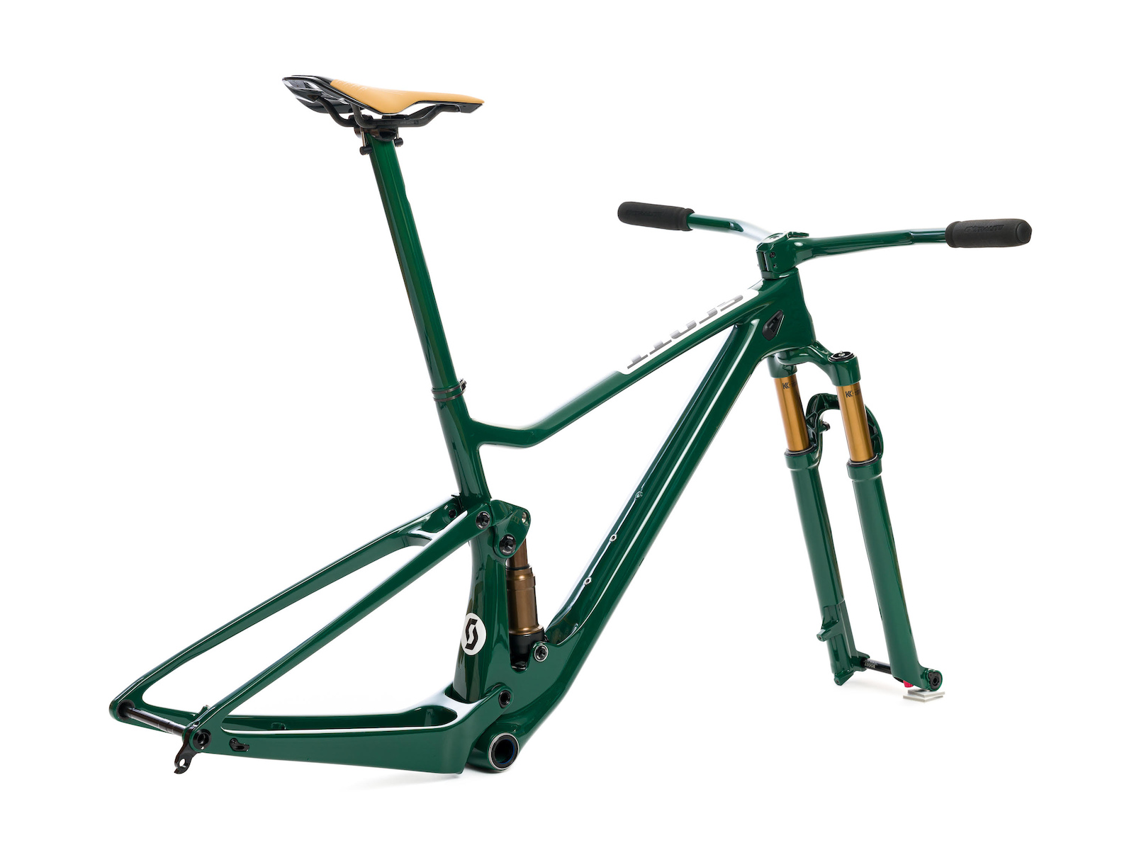 Green cheap mtb frame