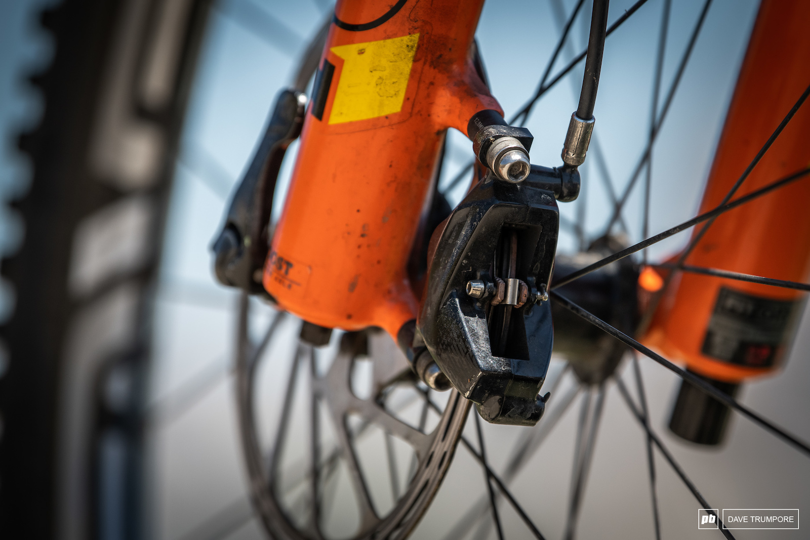 Strong brakes like SRAM Code RSC are a must on a long travel 29 er. These are set up with one organic and one metallic pad and a 200 180 front and rear rotor diameter.