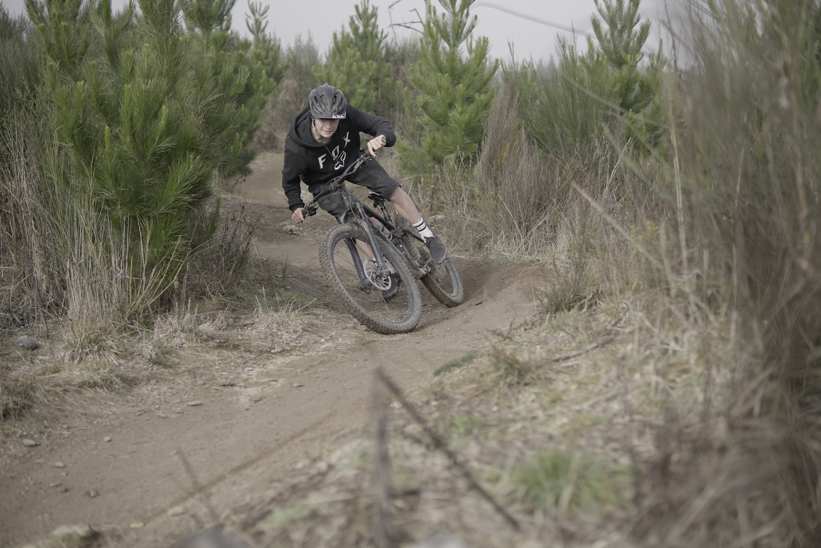 This Kid has a skill for destroying tires and berms, a pleasant thought for all bike mechanics and trail builders alike.