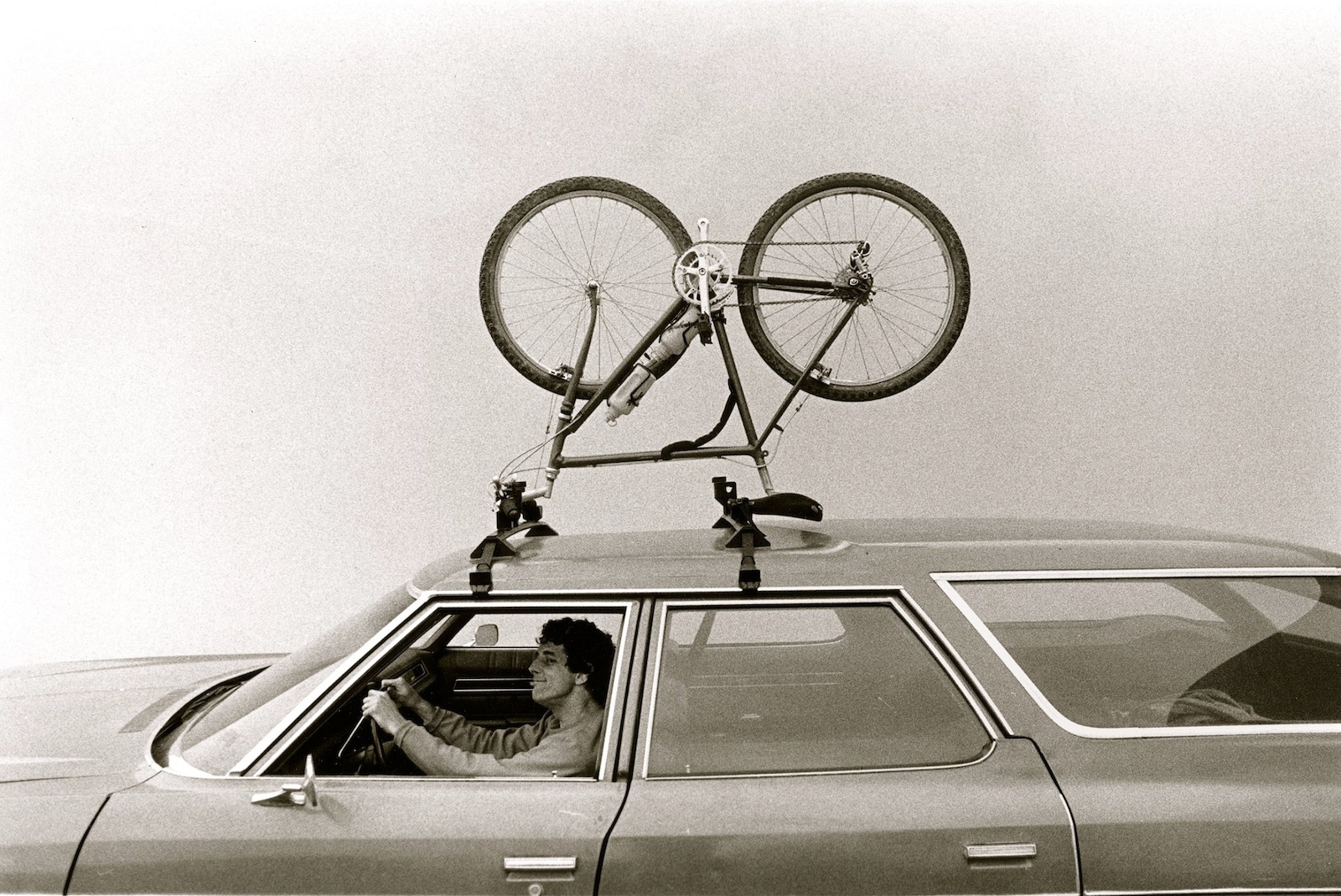 Dean Bradley produced the first issue of Mountain Bike Action magazine. This was one of his images published in the pages. Ranchita Verde was the Mantis delivery vehicle - A stately Chevrolet Impala wagon that got 10 MPG on a good day.