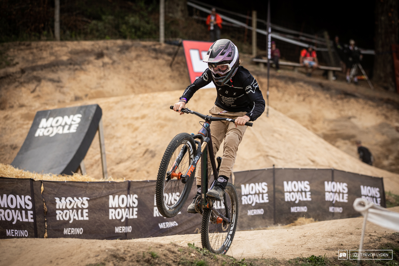 Fresh from a whip-off win Jackson was testing his skills on the speed and style course.