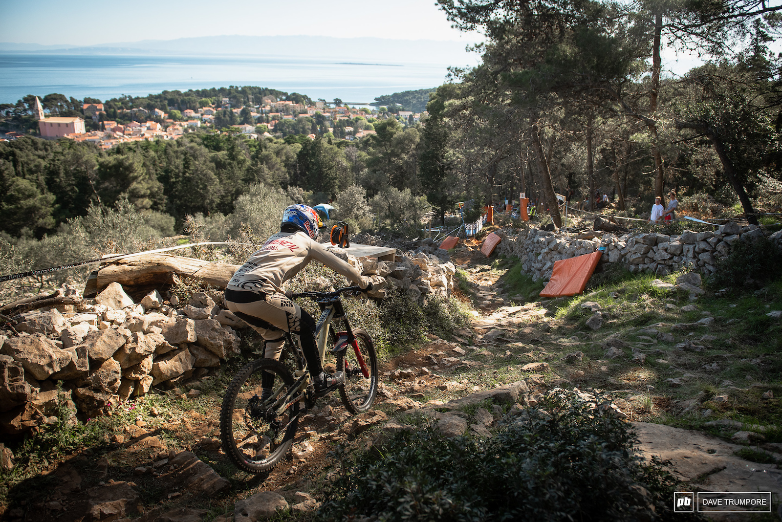 The fastest and roughest part of the track was essentially an old cobble stone road