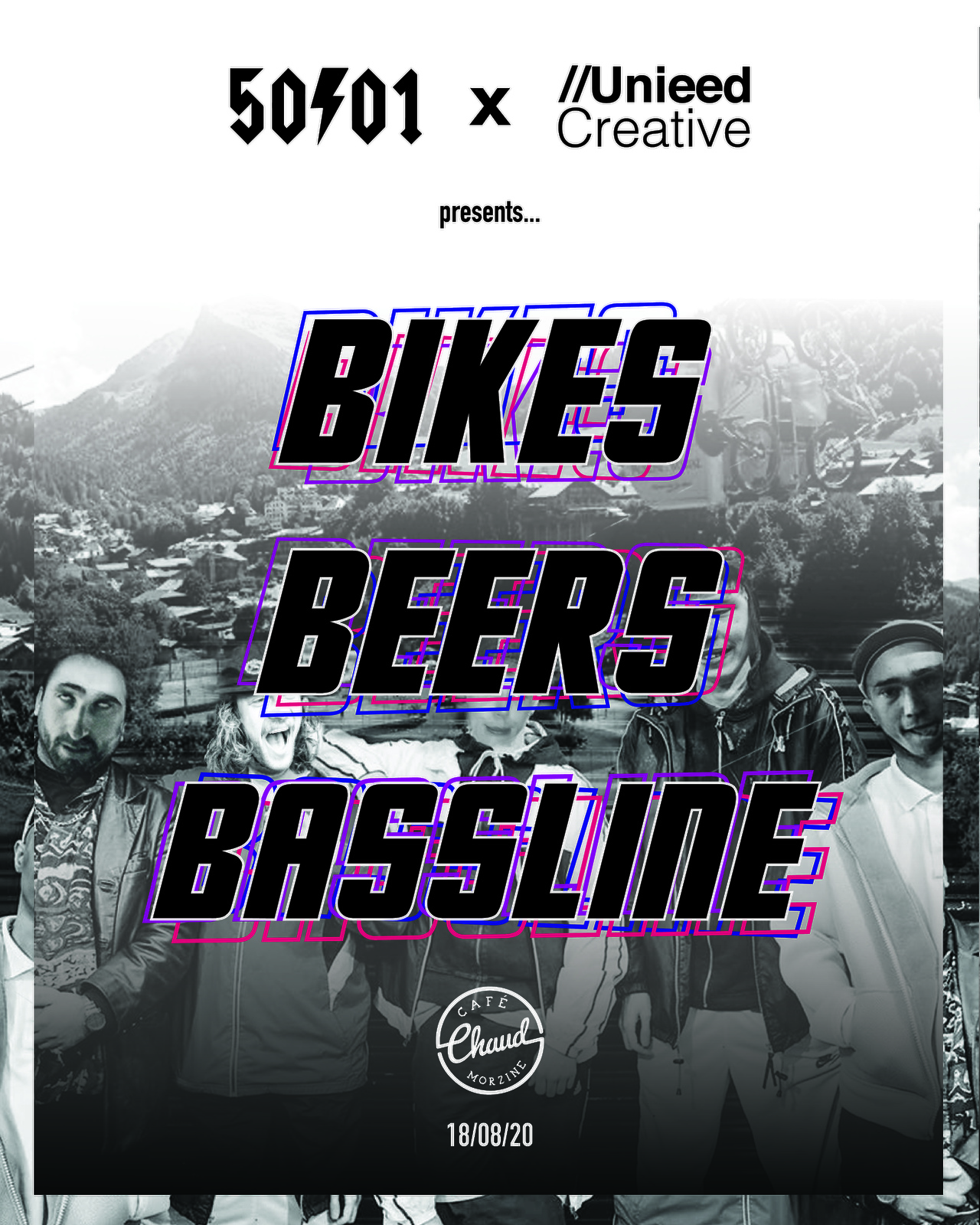 5/0to01 x Unieed Creative Presents...
/Bikes, Beers and Bassline at Cafe Chaud.
18/08/2020