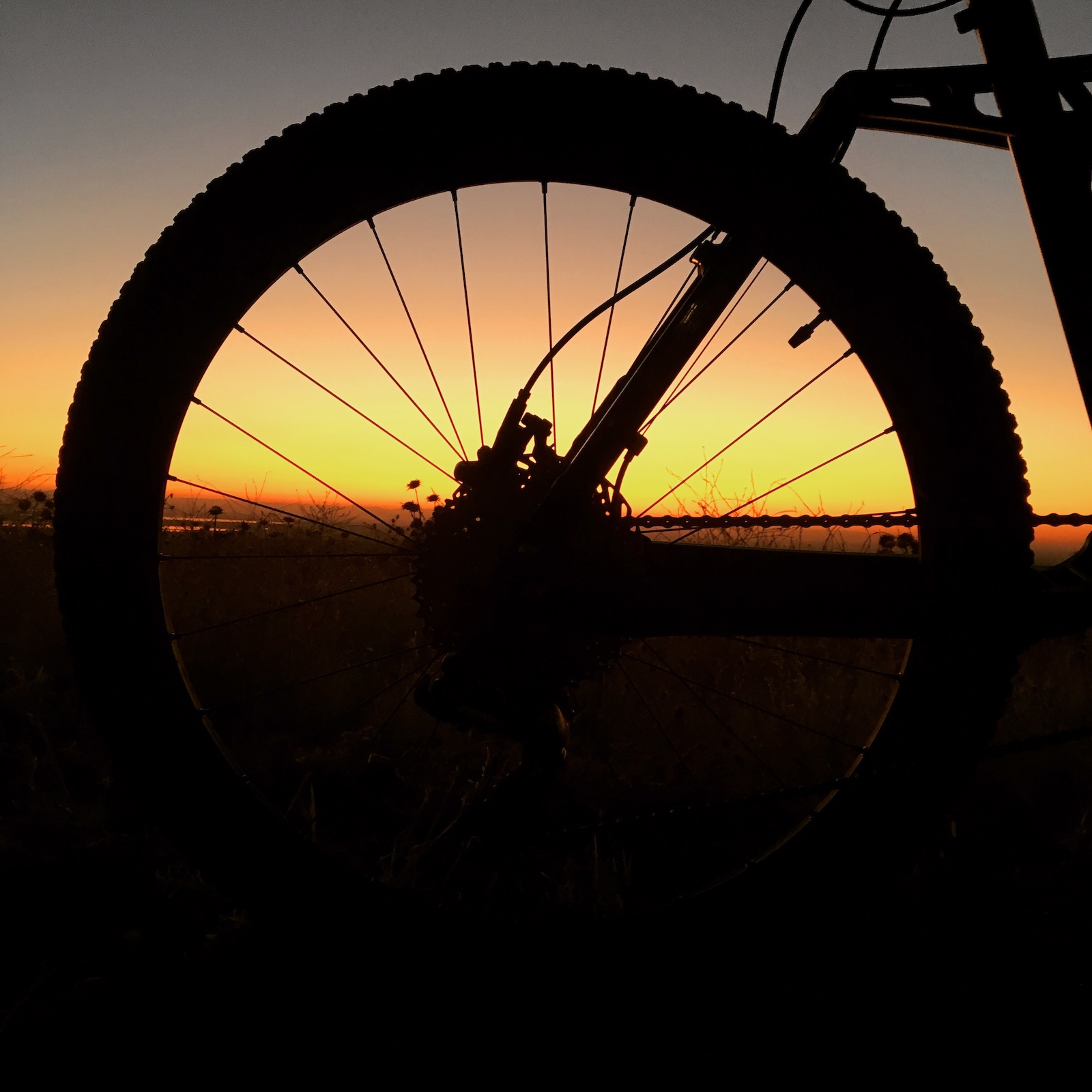 Woke up before the sun. Arrived at the top of the climb just before the sun came up and I got to see one of the best sunrises ever.