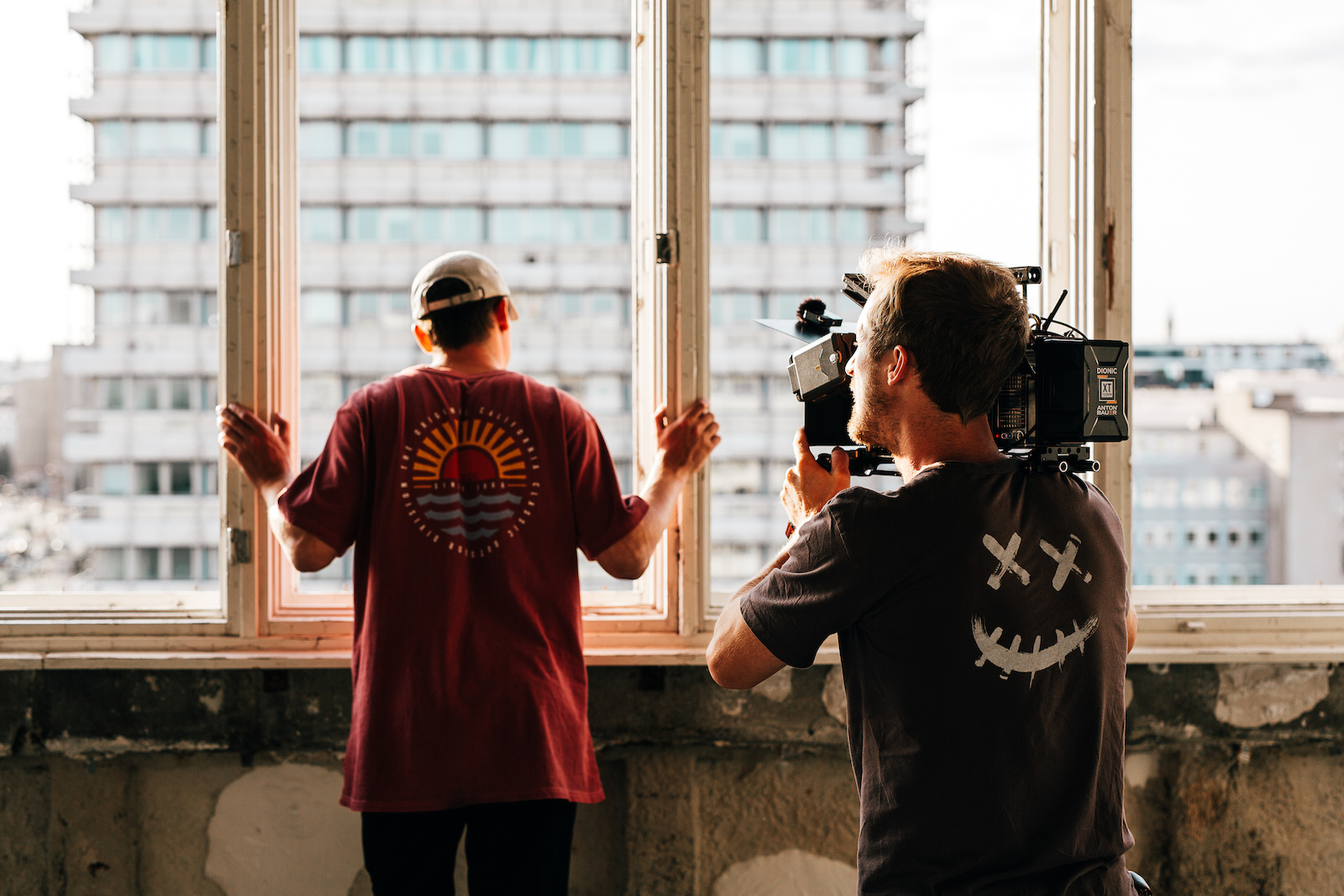 DP Toni Tillmann getting shots of BMX street heavy weight Bruno Hoffmann