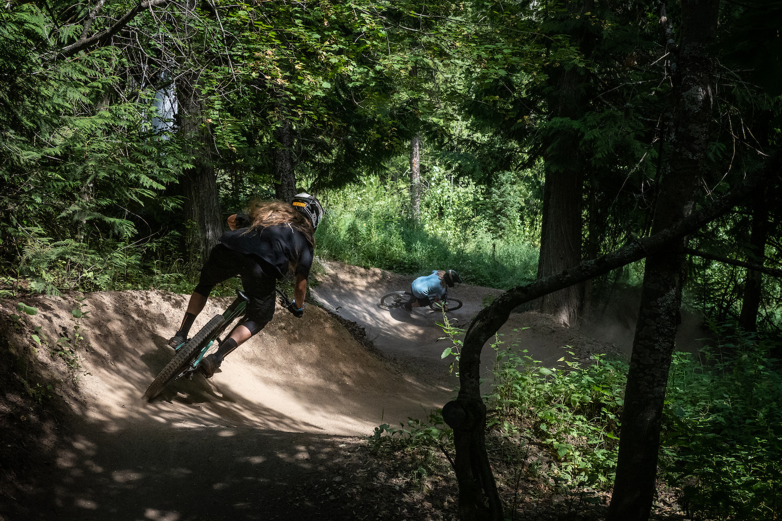Railing the perfectly shaped berms of Duff Dynasty