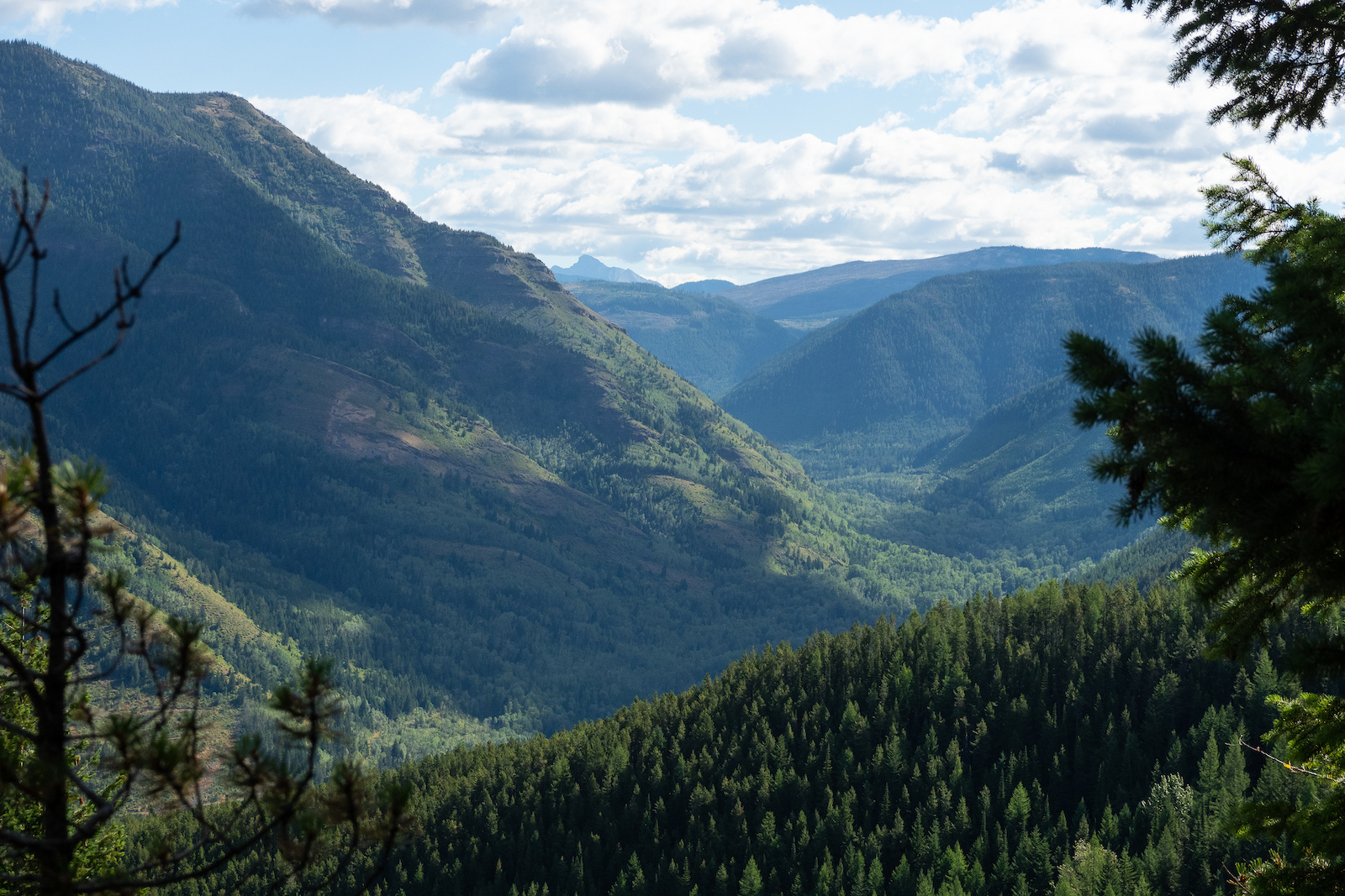 Well earned views at the top of Hyper Vent out towards Coal Creek