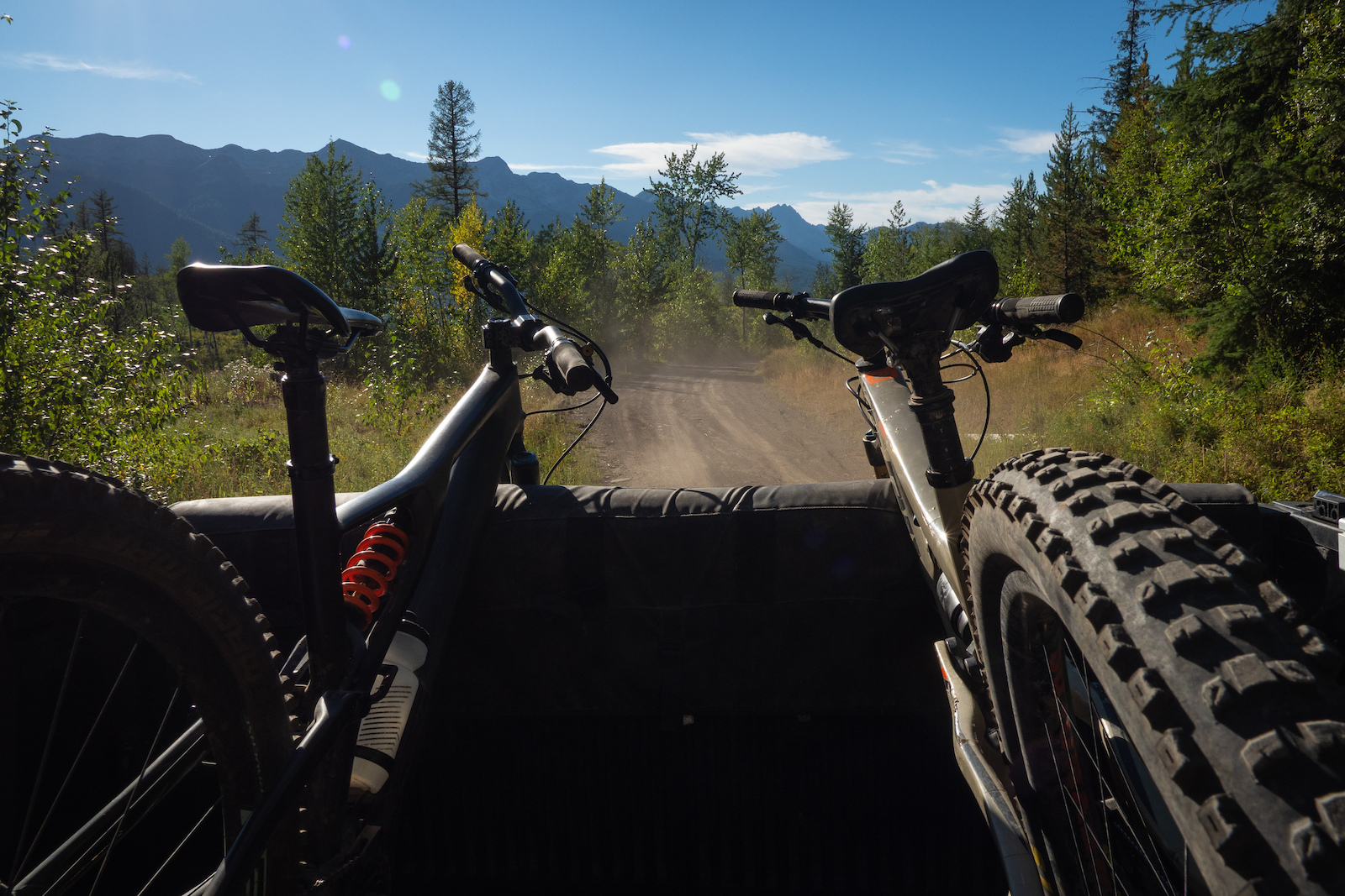 Shuttling up Morrissey Ridge