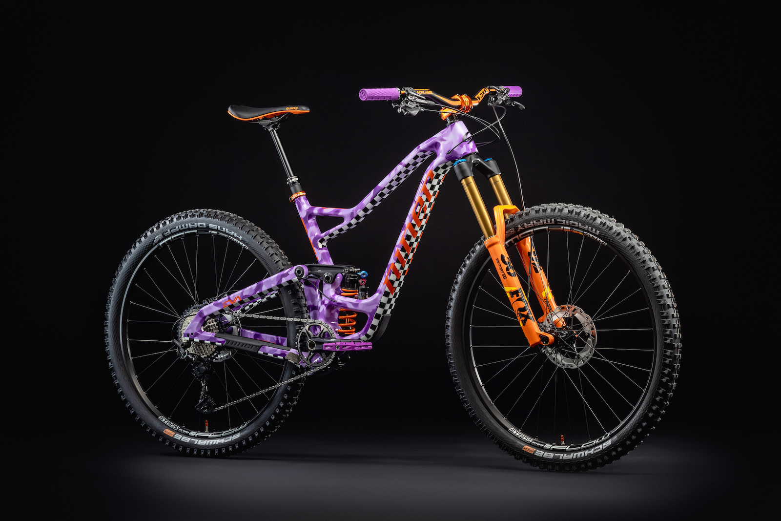 Custom Kirt Voreis purple camo Niner Bikes RIP 9 RDO