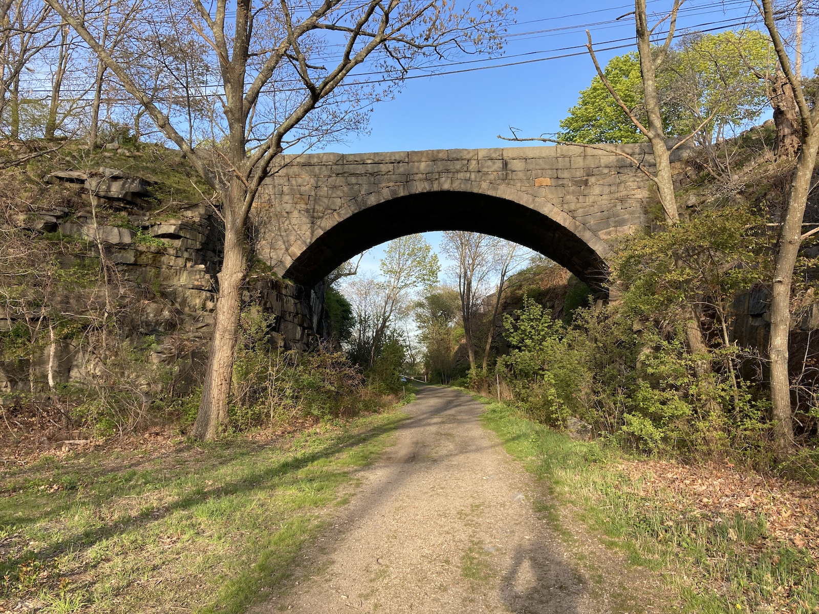 The Granite Street bridge at Flat Ledge Quarry