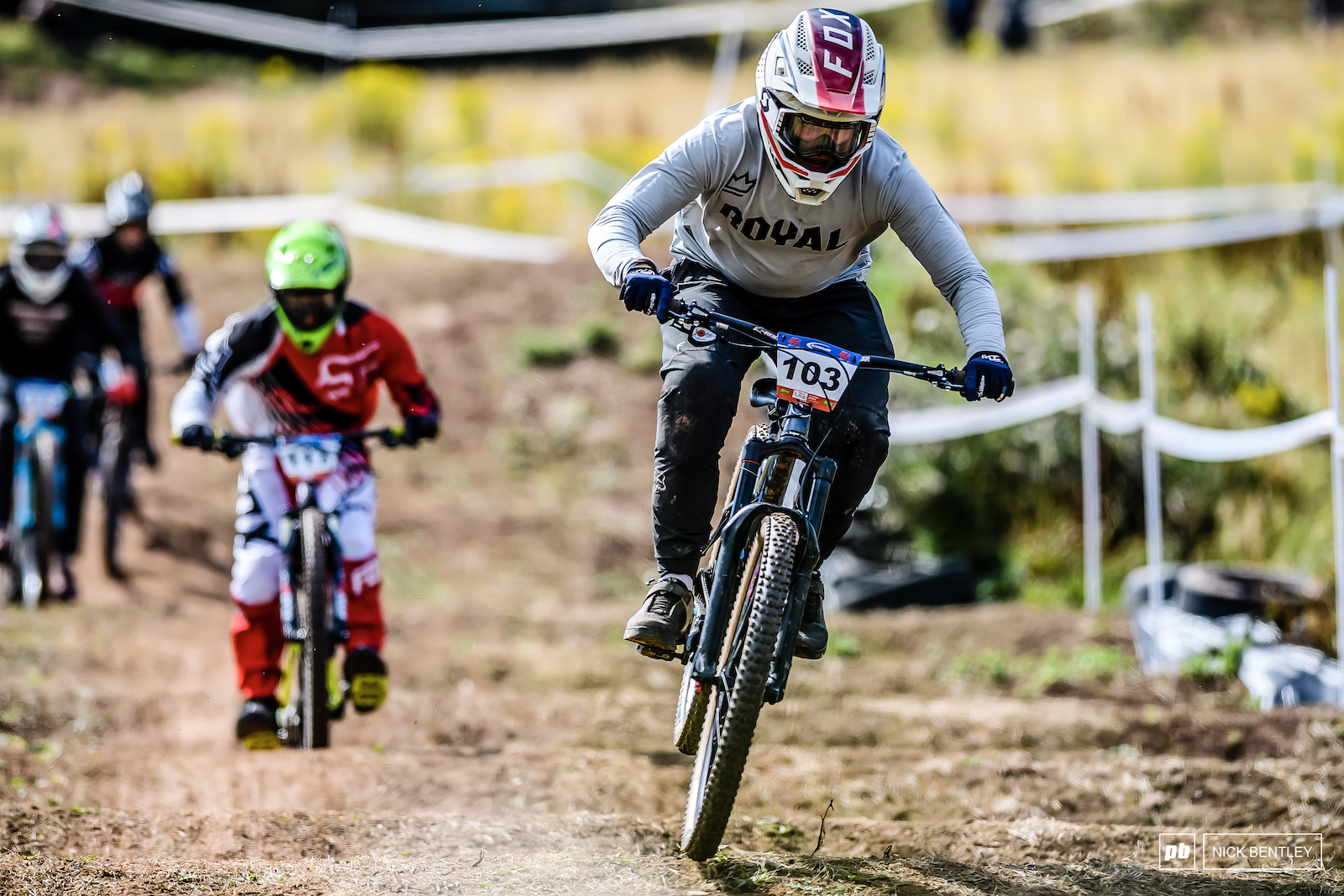 Daniel Biggs on the gas through the whoops to take the win in the 17-18 men s B Final.