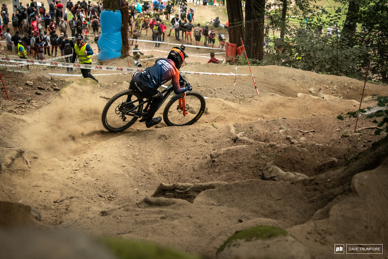 The overnight rain did very little to help the blown out track as riders struggled for grip in the loose dirt