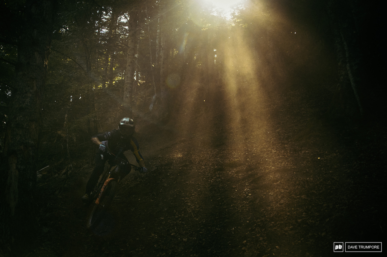 So much dust and light bro in the woods when things were dry