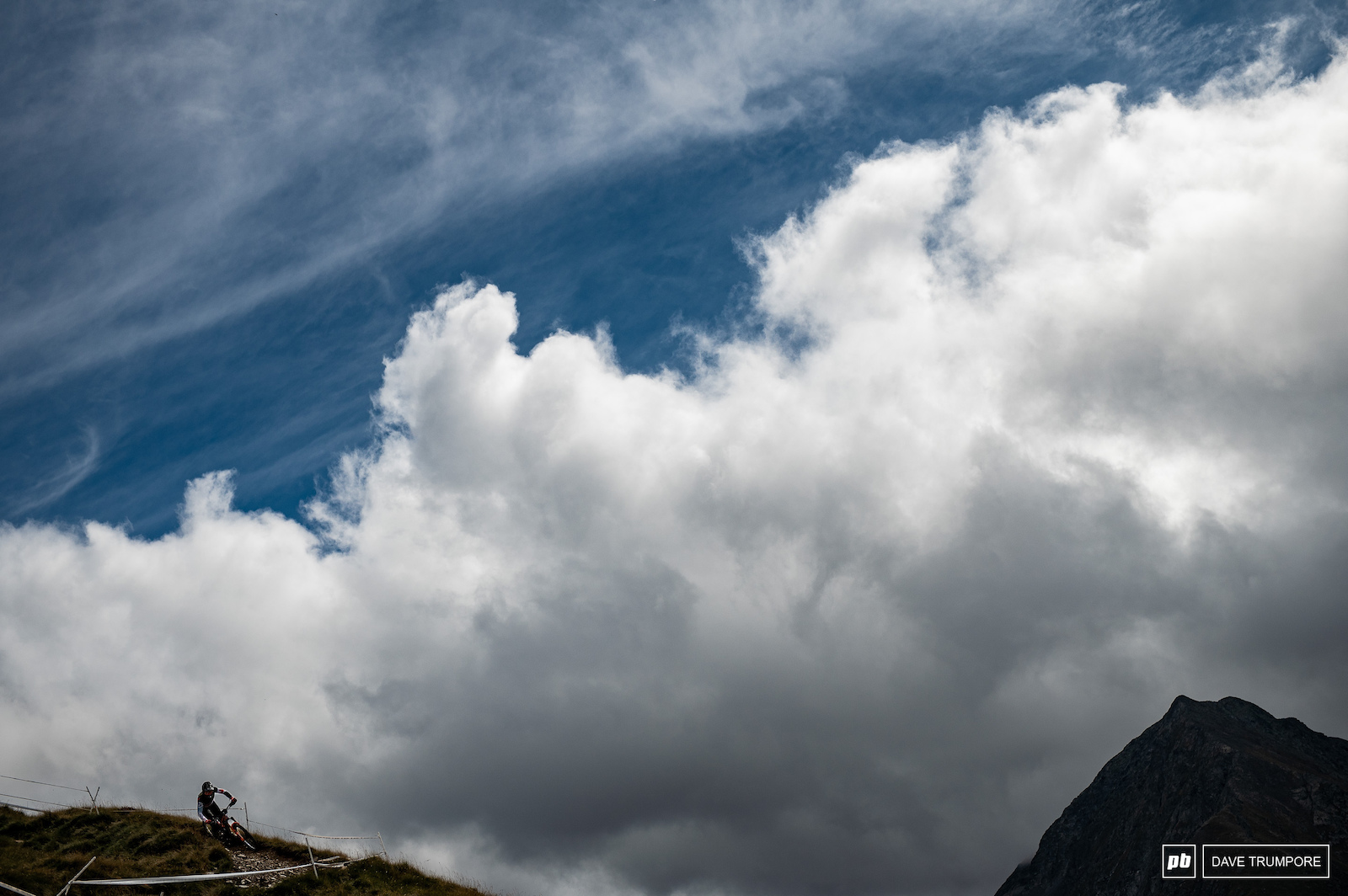 Remi Gauvin against the dramatic sky