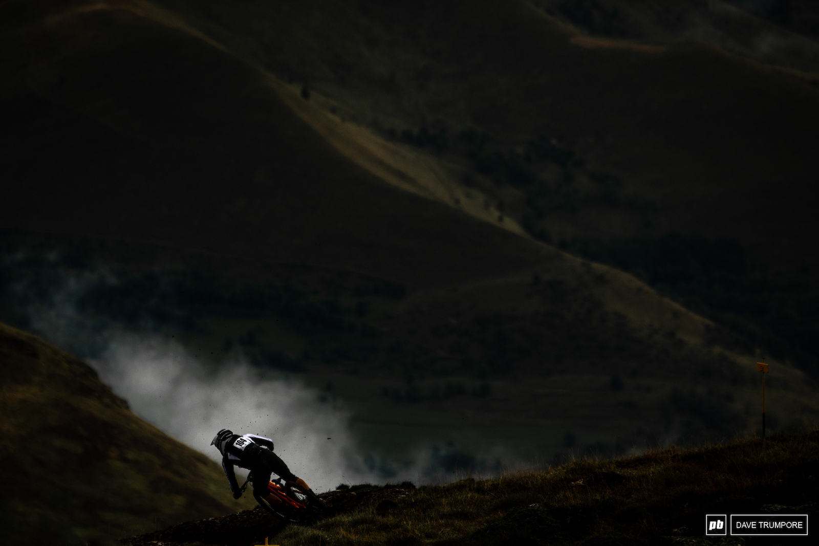 A little light on an otherwise dark morning high in the mountains