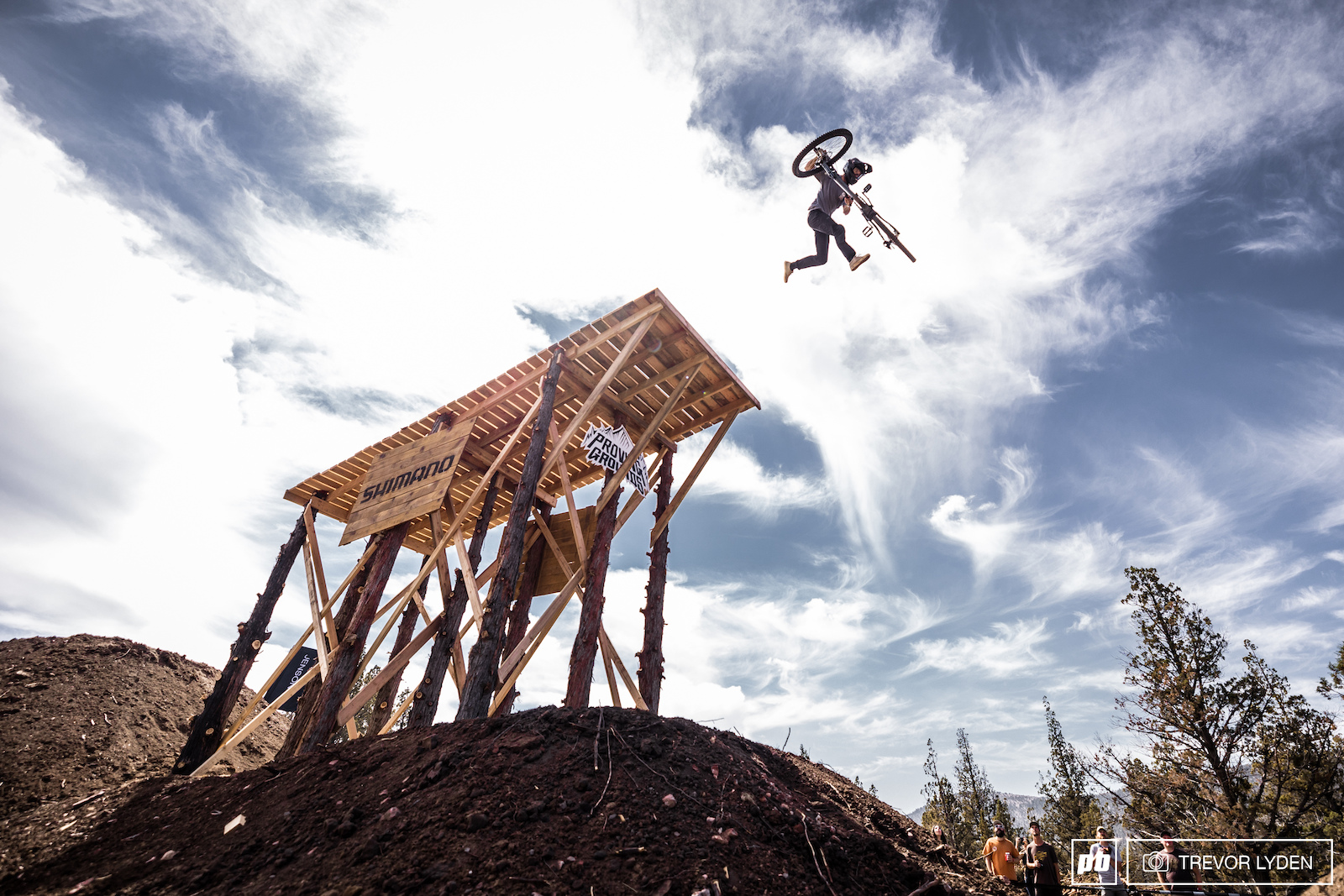 Paul making use of his single crown and kicking a giant tailwhip off of the pucker pad.