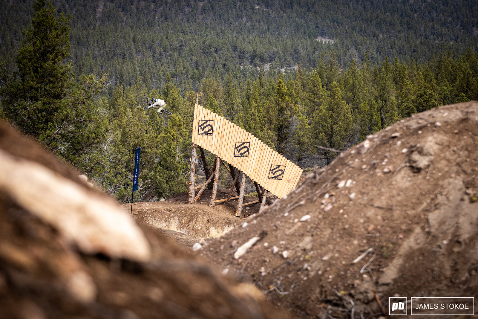 Dylan one of only two riders who hit the Sharkfin. Both he and Reed Boggs utilized the Sharkfin in their finals run and both athletes showed us that the feature is possible to ride just scary AF.