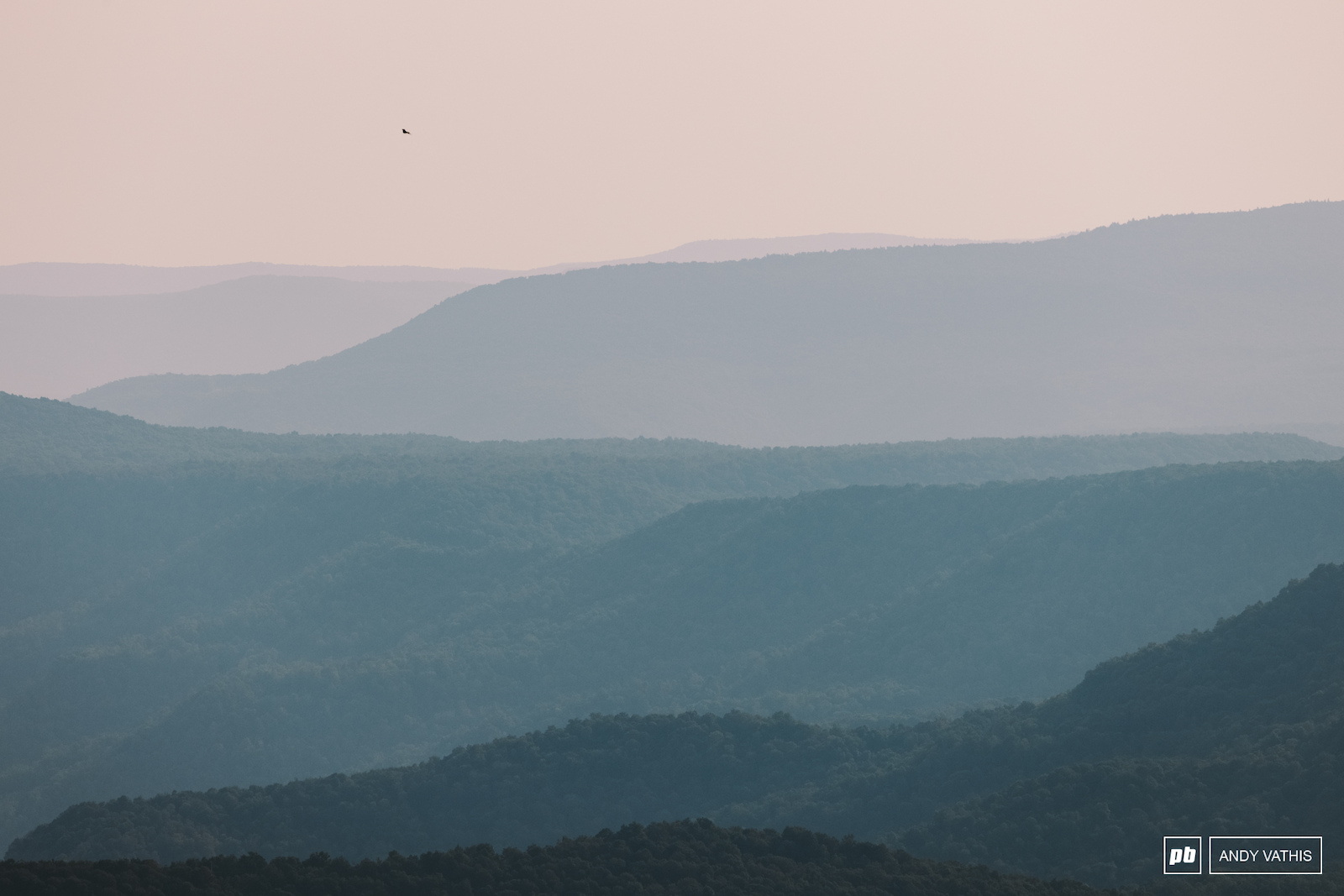 Layers in the West Virginian haze.