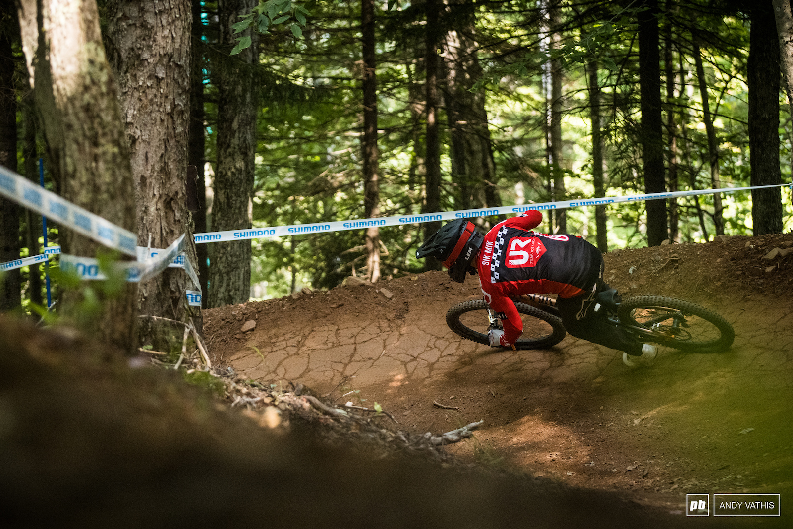 Mick Hannah around the high speed berms. 16th for him today.
