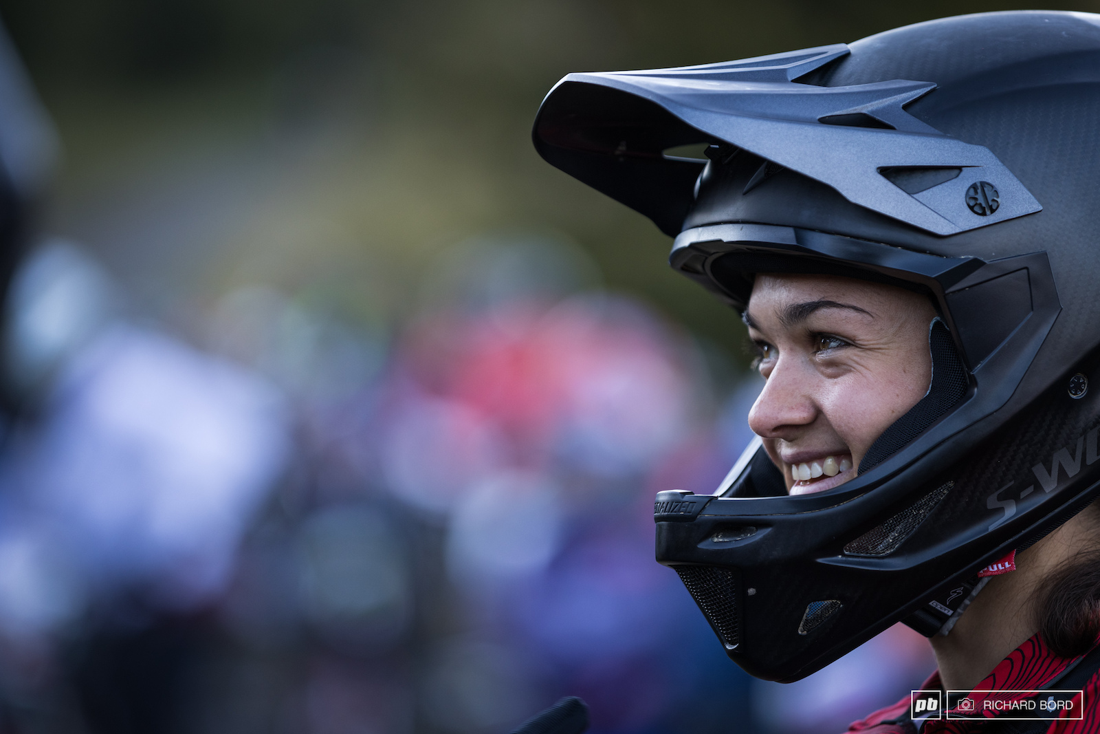 Axelle Murigneux's big smile on Saturday  morning.