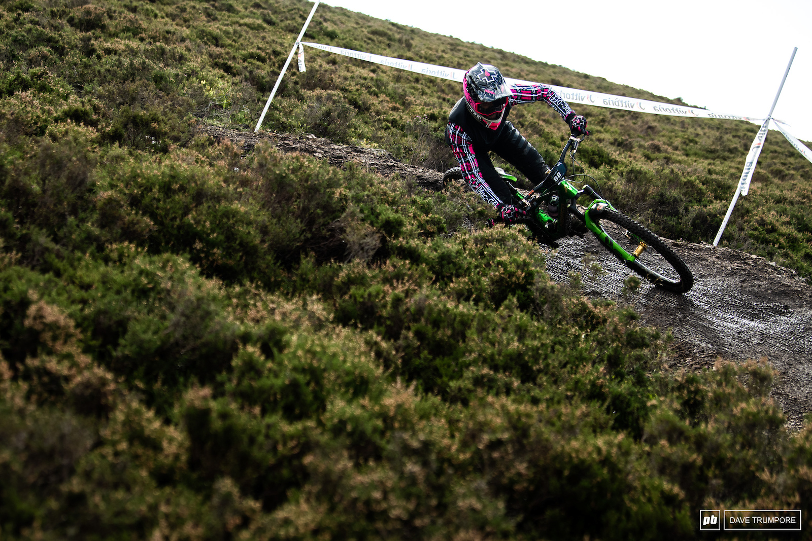 Lewis Buchanan is on home turf and looking fast at his first EWS race in almost two years