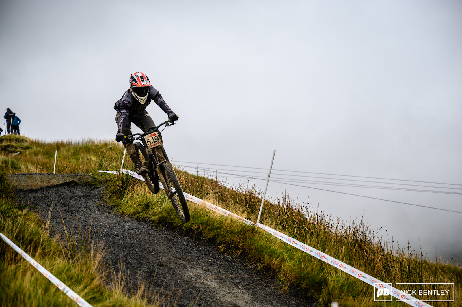 Archie Casson having some fun on the upper section of the track