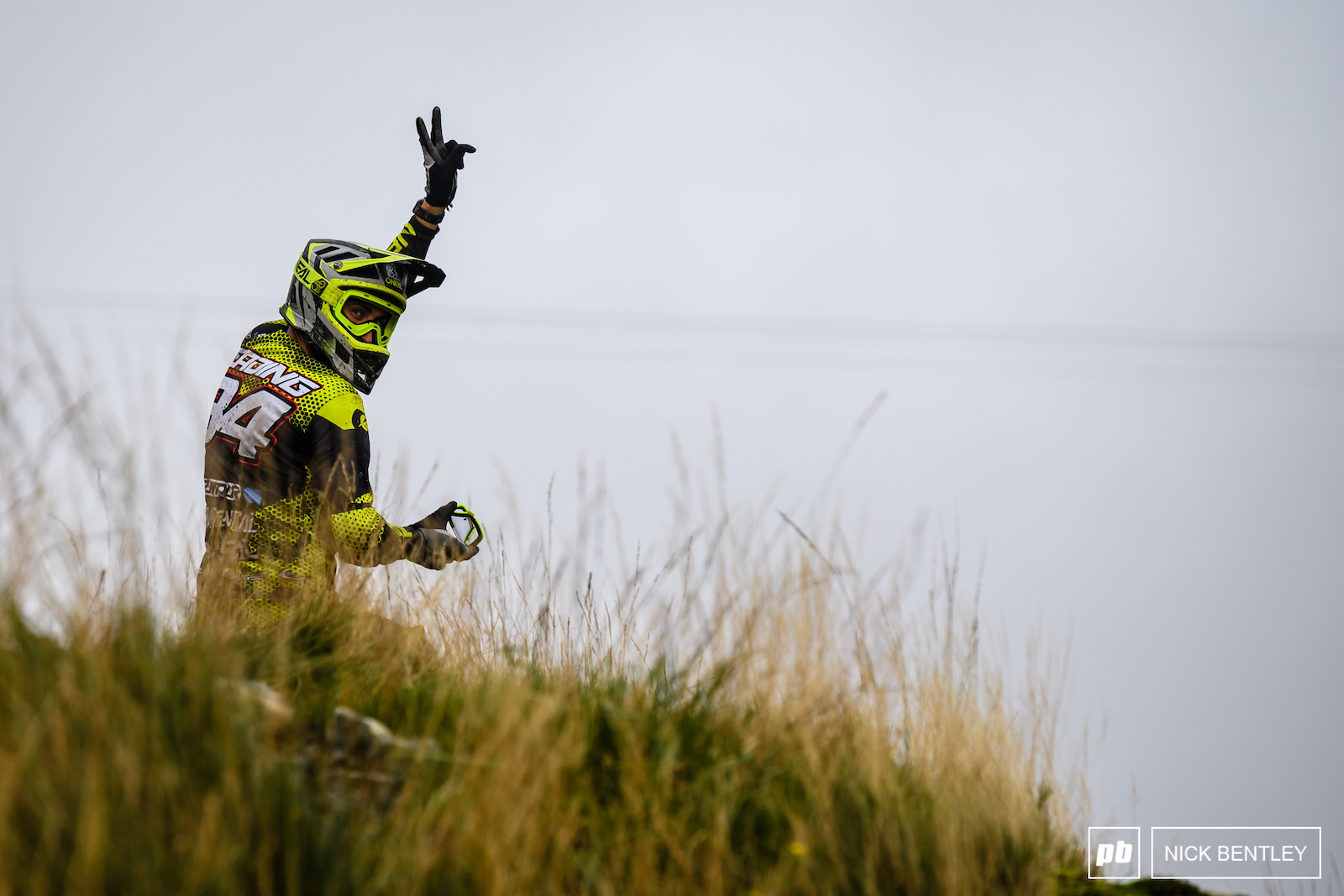 Jack Reading with a quick goggle clean whilst being held under on one of the many red flag holds of the day