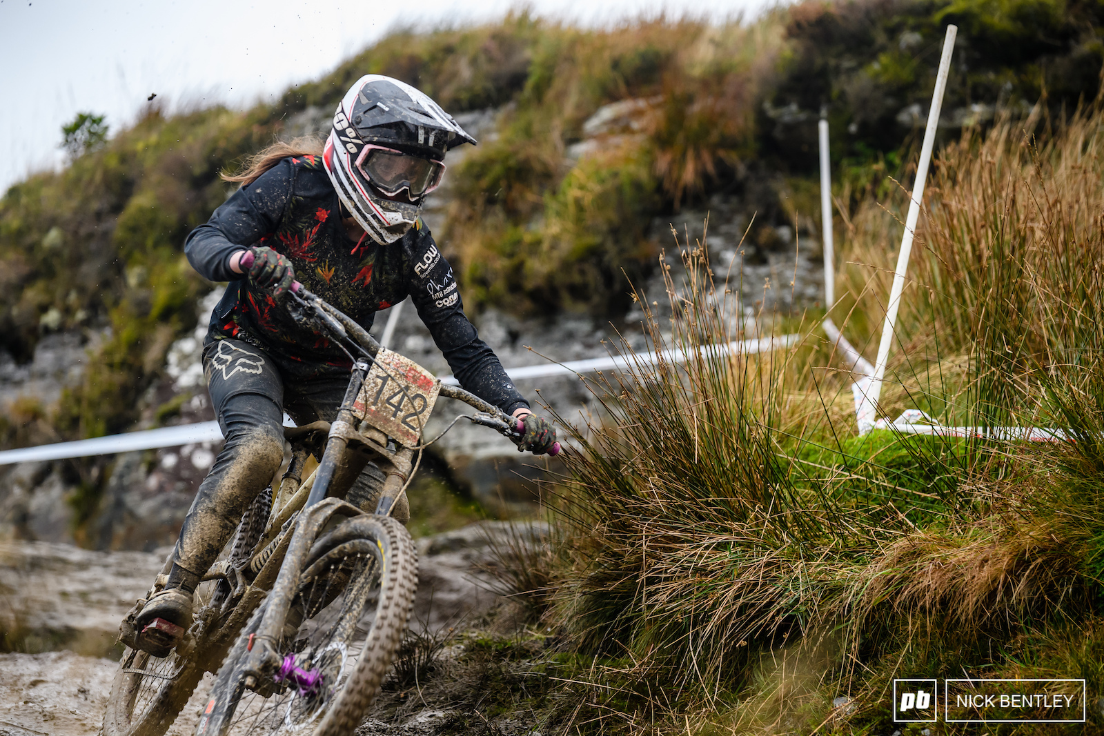 Plenty of mud covered riders from various offs throughout the day
