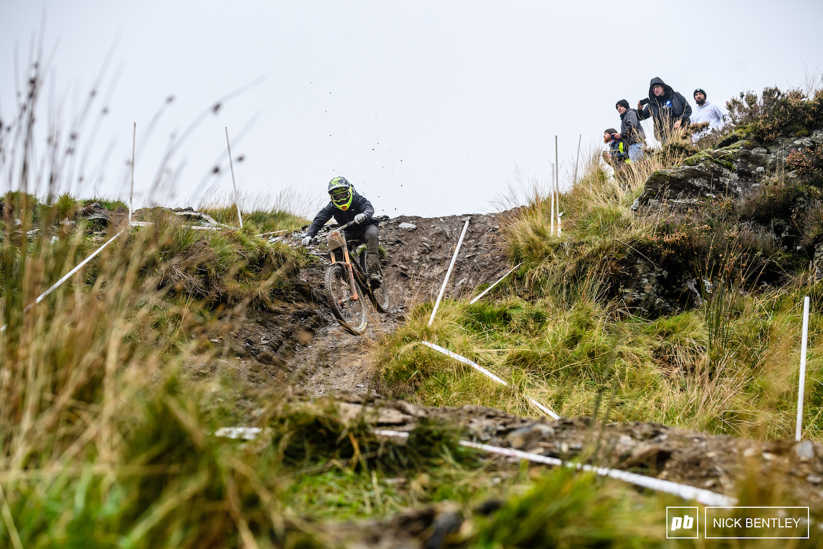 Ad Brayton making the steep chute that most mere mortals found treacherous look easy
