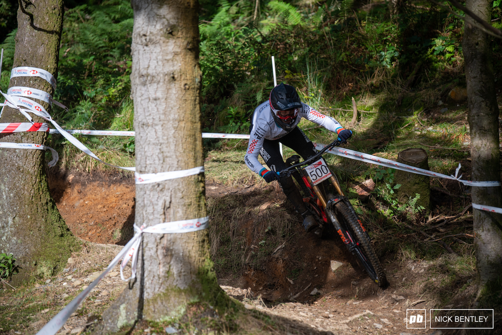 Jordan Williams using the high line through the last corner
