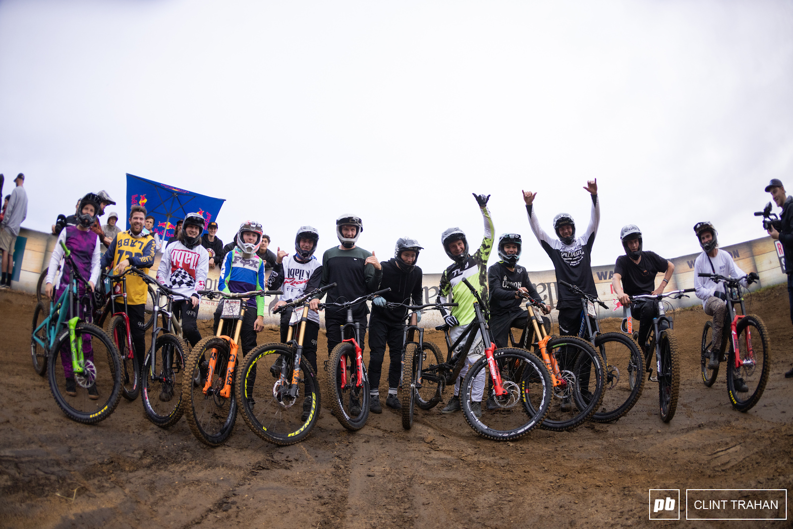 The ones who braved the conditions for Whip Off.