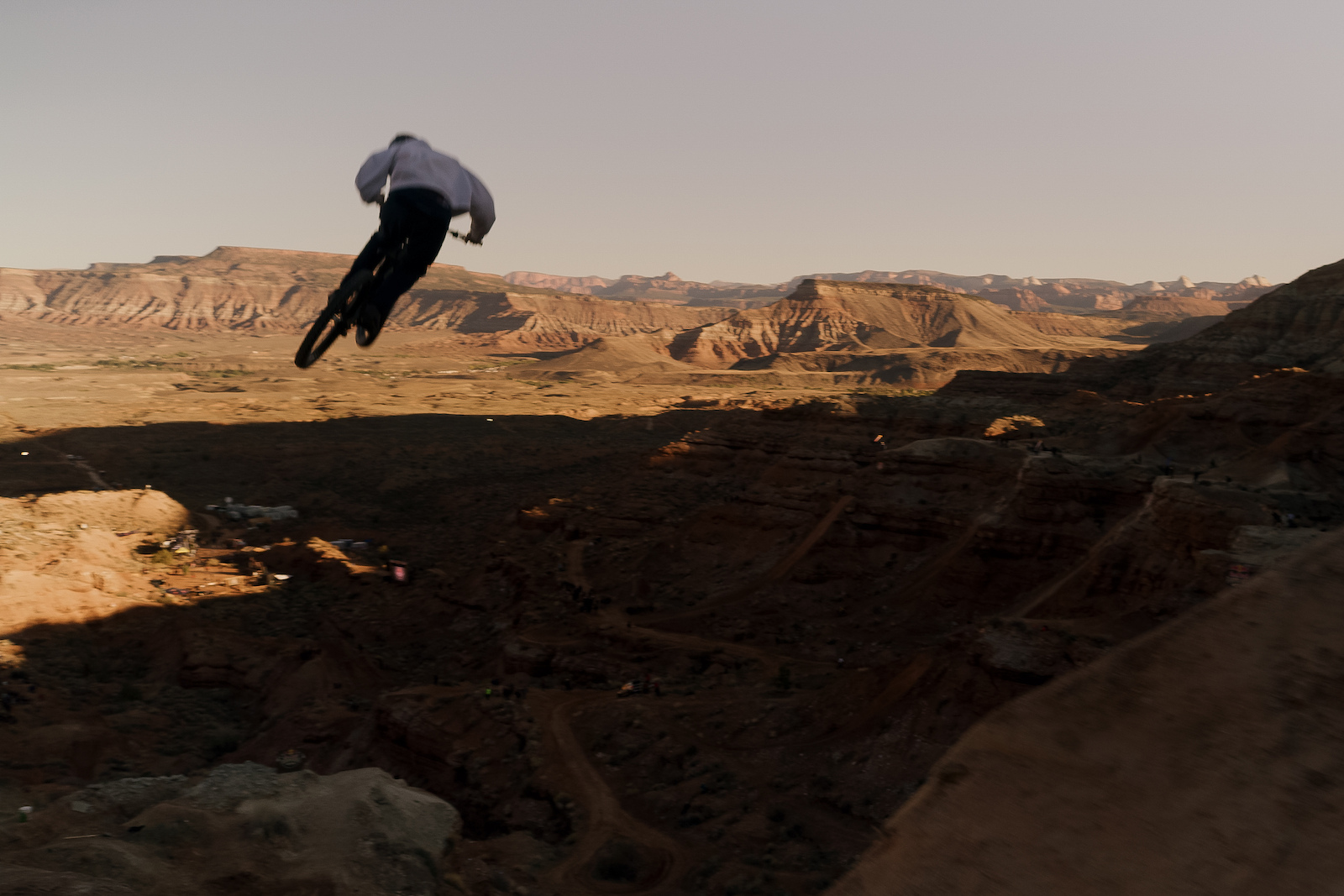 Reed Boggs in Virgin Utah during the filming of Riding Off Cliffs Craig Grant