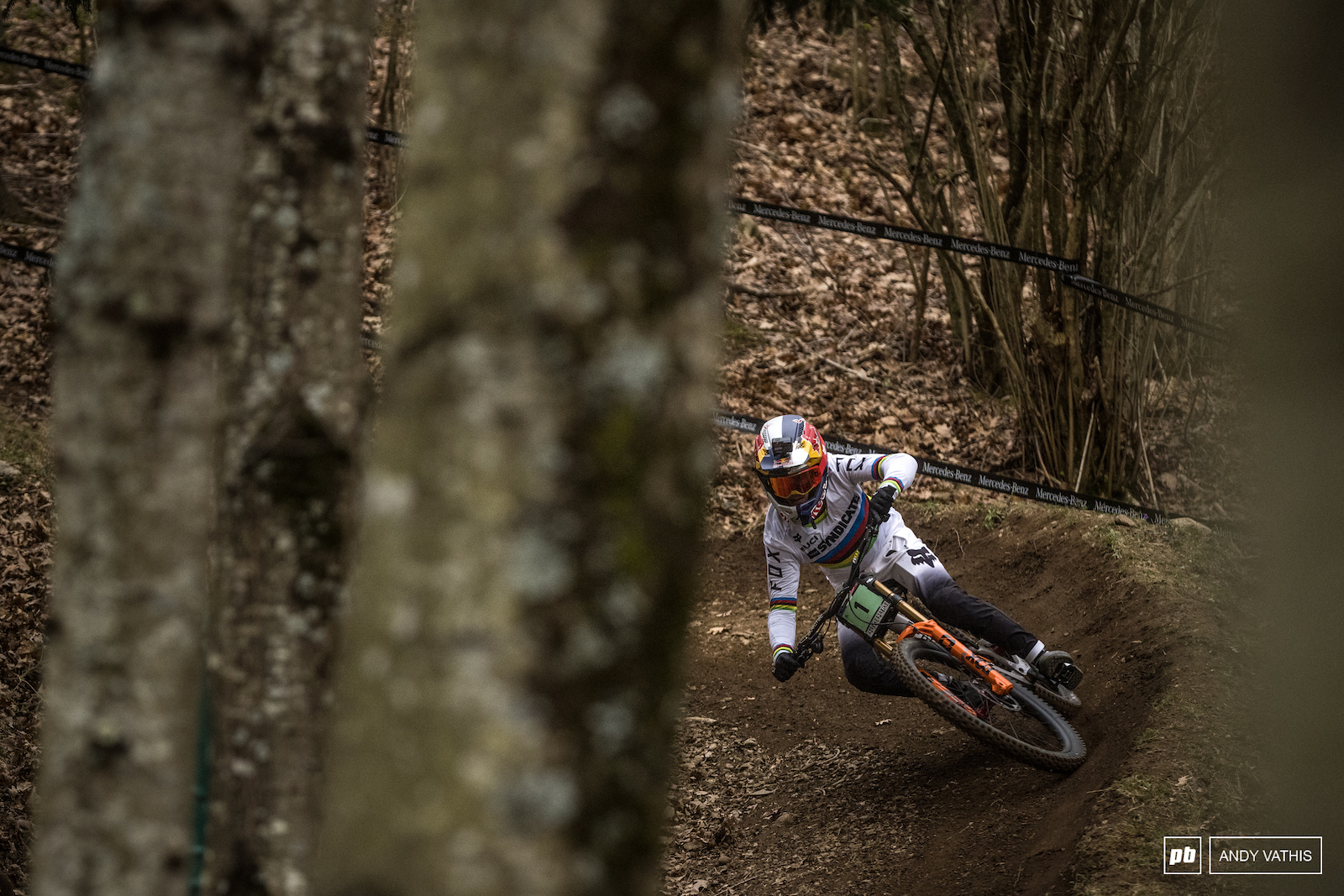 Jackson Goldstone weaving his way through the lower forest stripes and all. He ll be the one to catch this season.