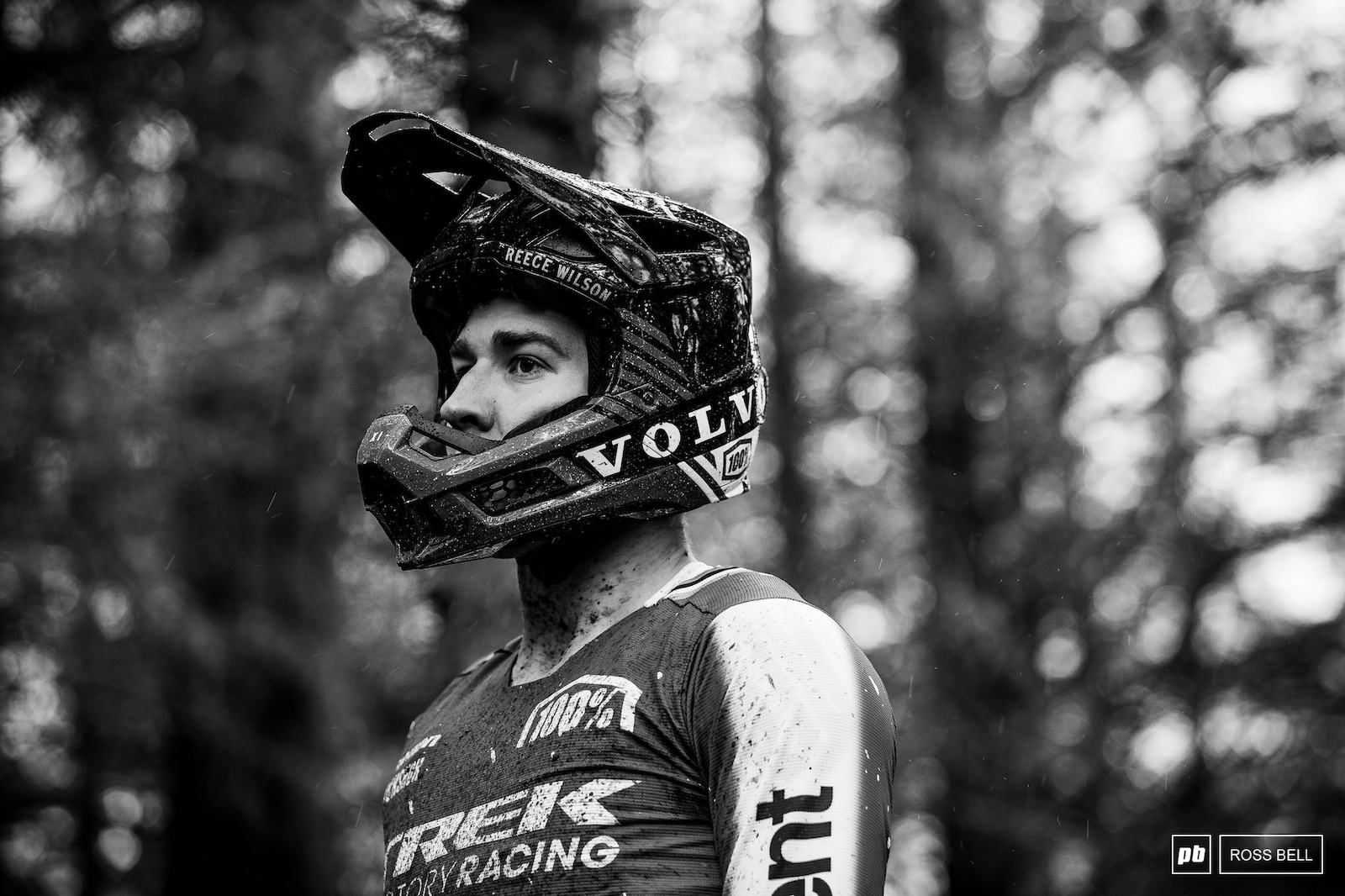 Reece Wilson studying the crucial woods section.